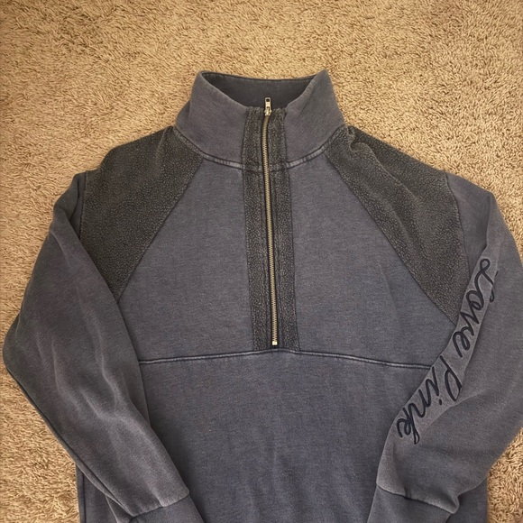 victoria secret PINk quarter zip pull over, oversized - Picture 6 of 6